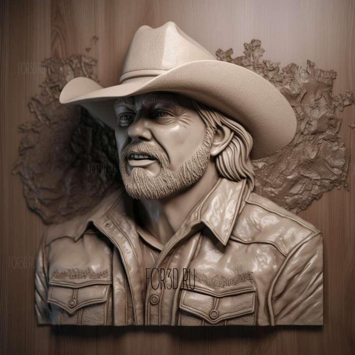 Toby Keith 1 stl model for CNC